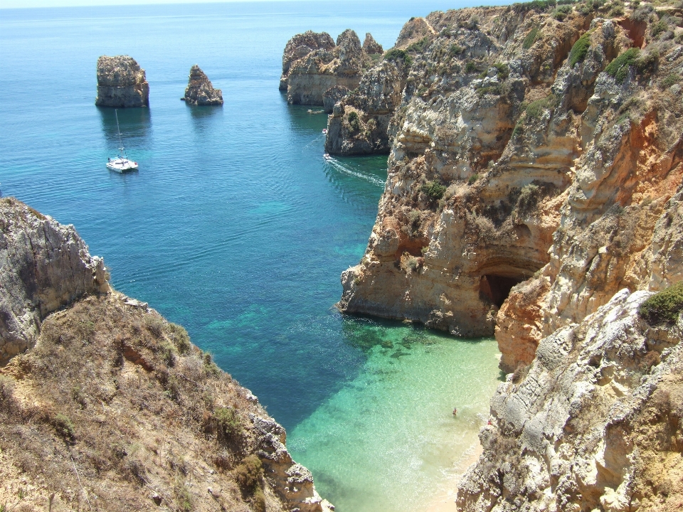 Spiaggia mare costa rock