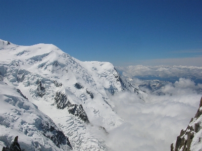 Mountain snow winter sky Photo