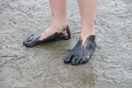 Foto Areia sapato perna lama