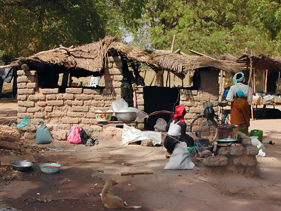 Capanna villaggio africa decorazione natalizia
