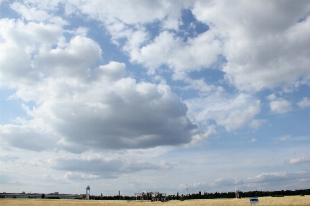 Landscape grass horizon cloud Photo