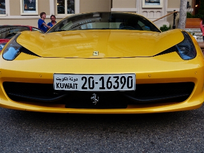 Car wheel vehicle yellow Photo