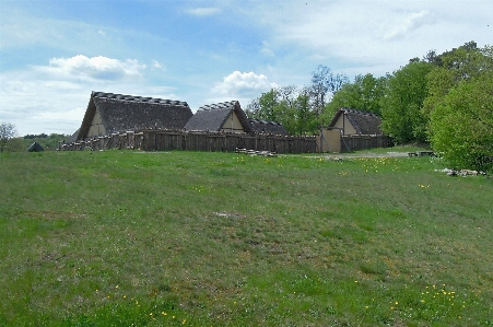 Architecture wood farm lawn Photo