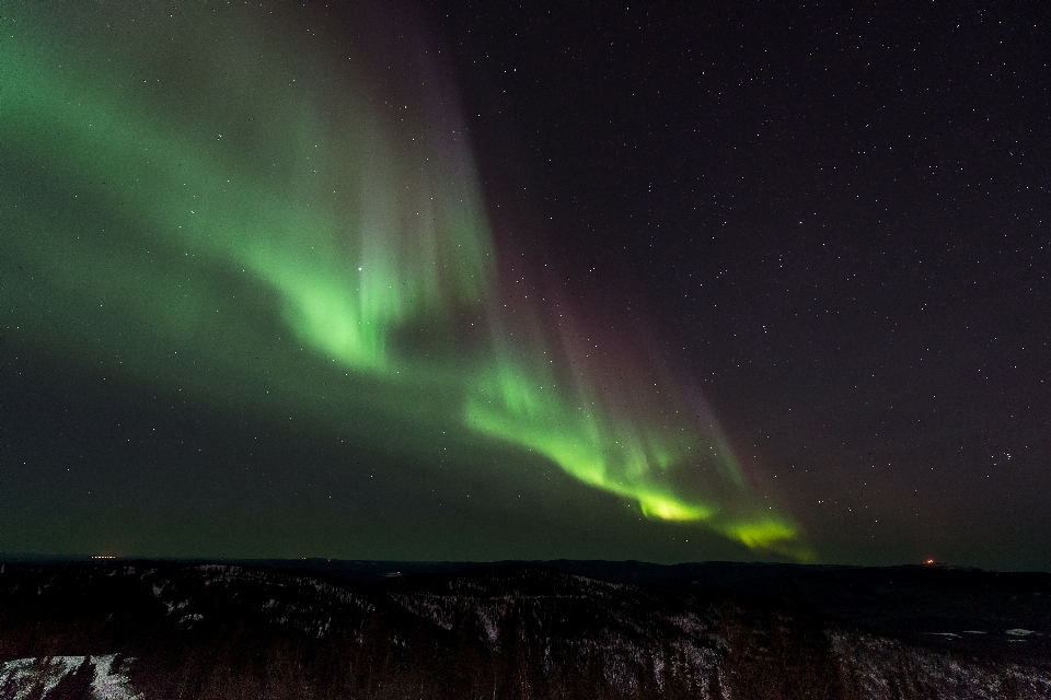 Gökyüzü gece atmosfer aurora