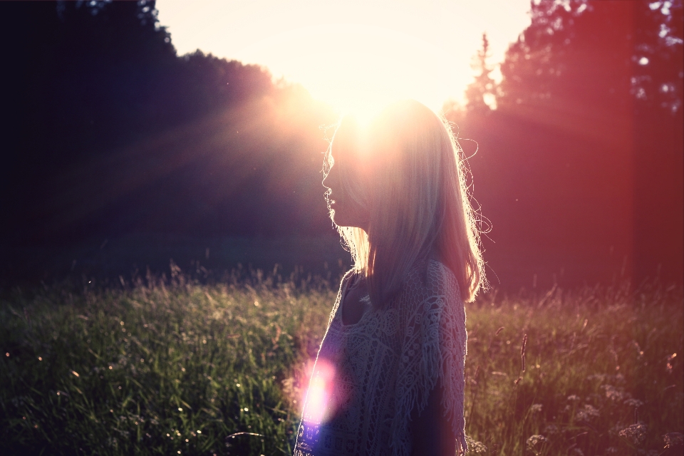 Nature personne lumière soleil