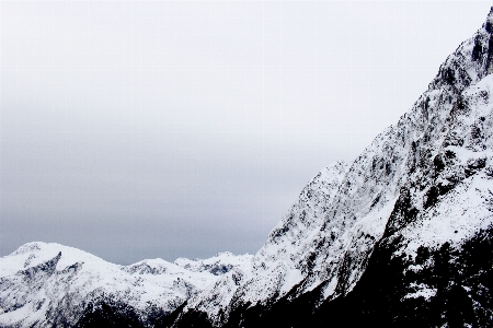 Landschaft berg schnee kalt Foto