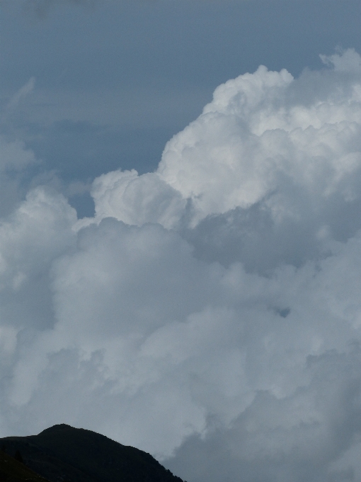 Mountain cloud sky white