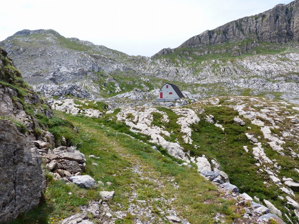 Wilderness walking mountain hiking