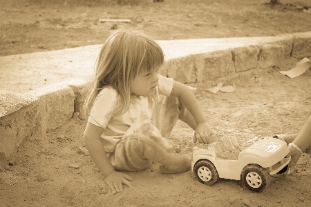 Sand person people girl Photo