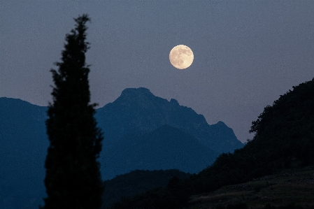 Mountain cloud sky night Photo