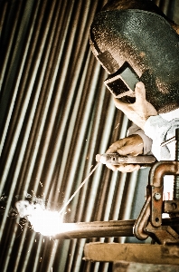 Guitar fire welding profession Photo