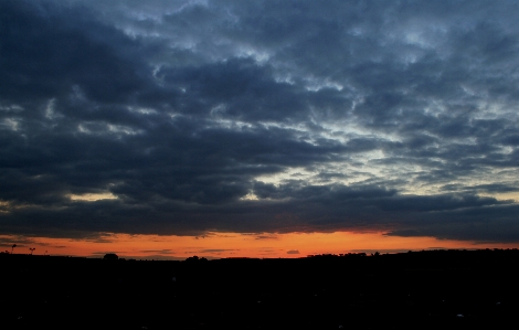 Horizon cloud sky sunrise Photo