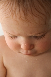 Hand sweet boy portrait Photo