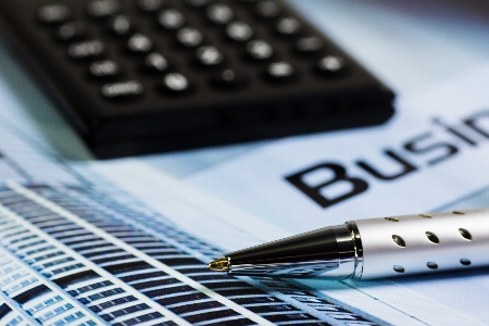 Writing white pen macro Photo