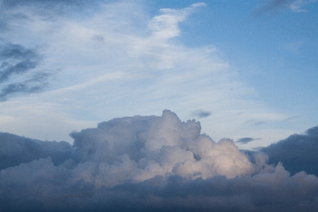 Mountain cloud sky sunlight Photo