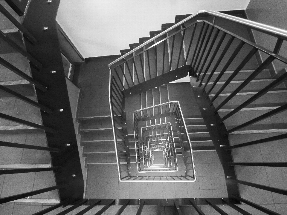 Schwarz und weiß
 die architektur treppe
