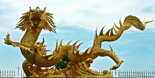 Statue golden thailand sculpture Photo