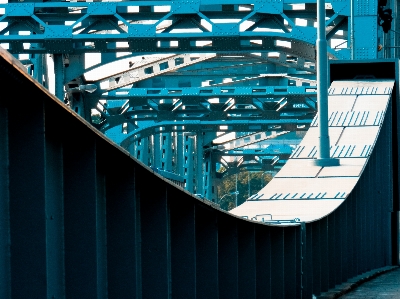 Abstract steel line green Photo