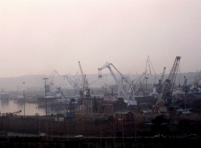 Water fog skyline morning Photo