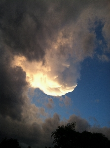 Light cloud sky sunset Photo