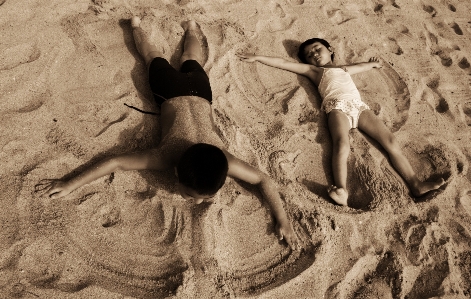 Beach sand rock adventure Photo