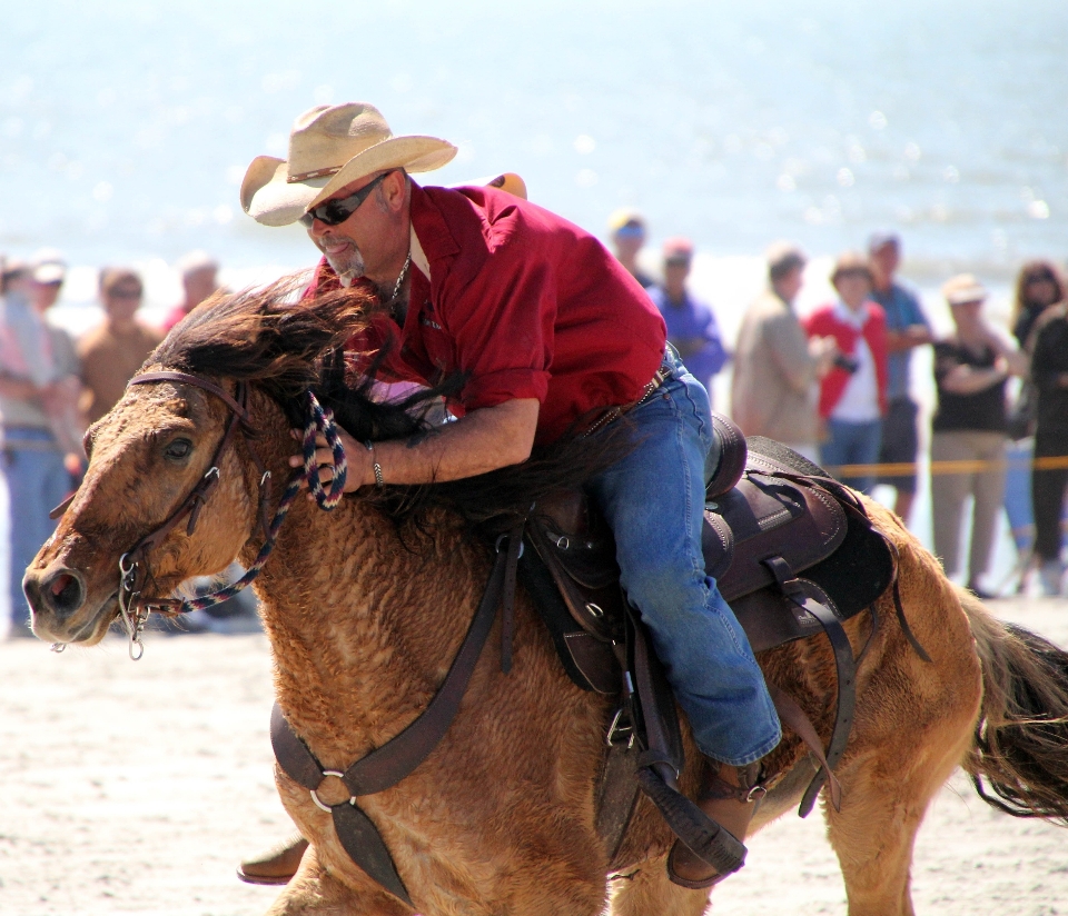 Man beach male rider