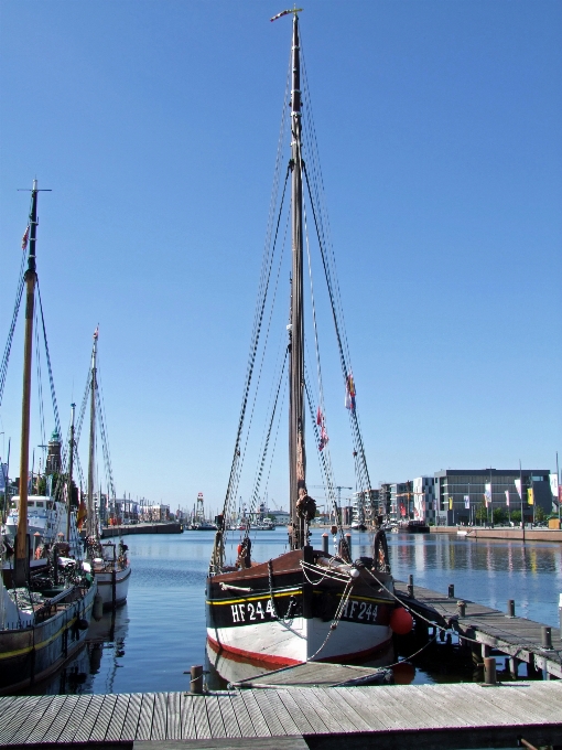 Sea water dock sky