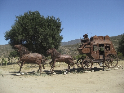 Landscape structure wagon stone Photo