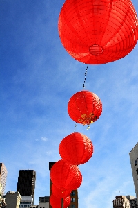 空 花 バルーン 熱気球 写真