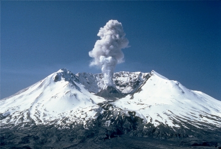 Mountain snow range smoke Photo