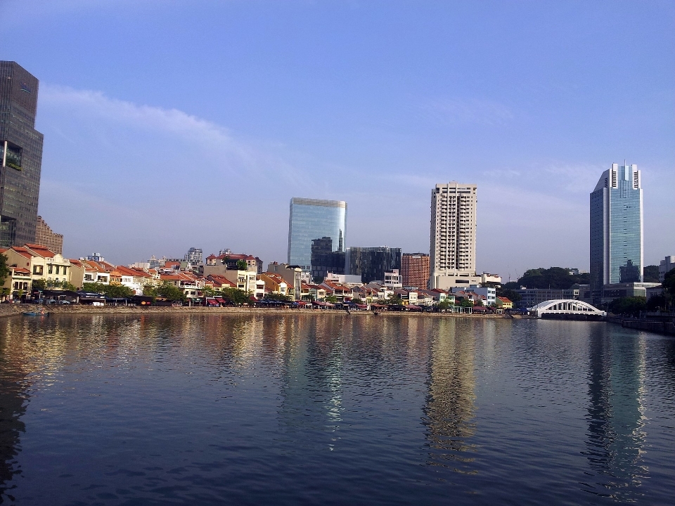 Agua horizonte cielo ciudad