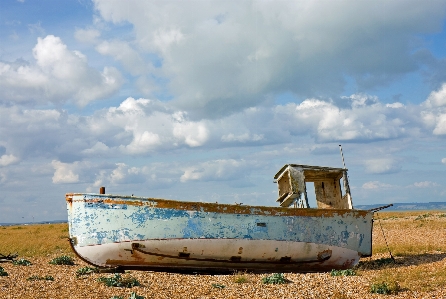 Sea coast grungy boat Photo