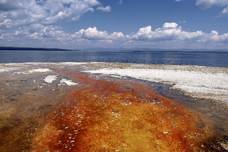 Foto Pantai lanskap laut pesisir