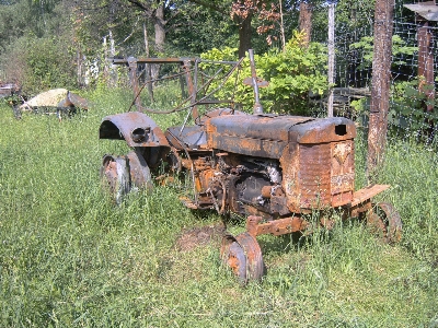 Grass tractor farm lawn Photo