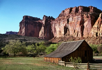 Landscape nature rock fence Photo