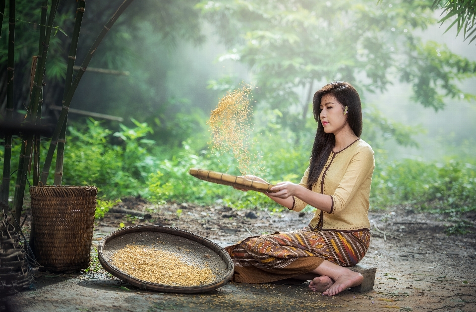 Nature forest people girl