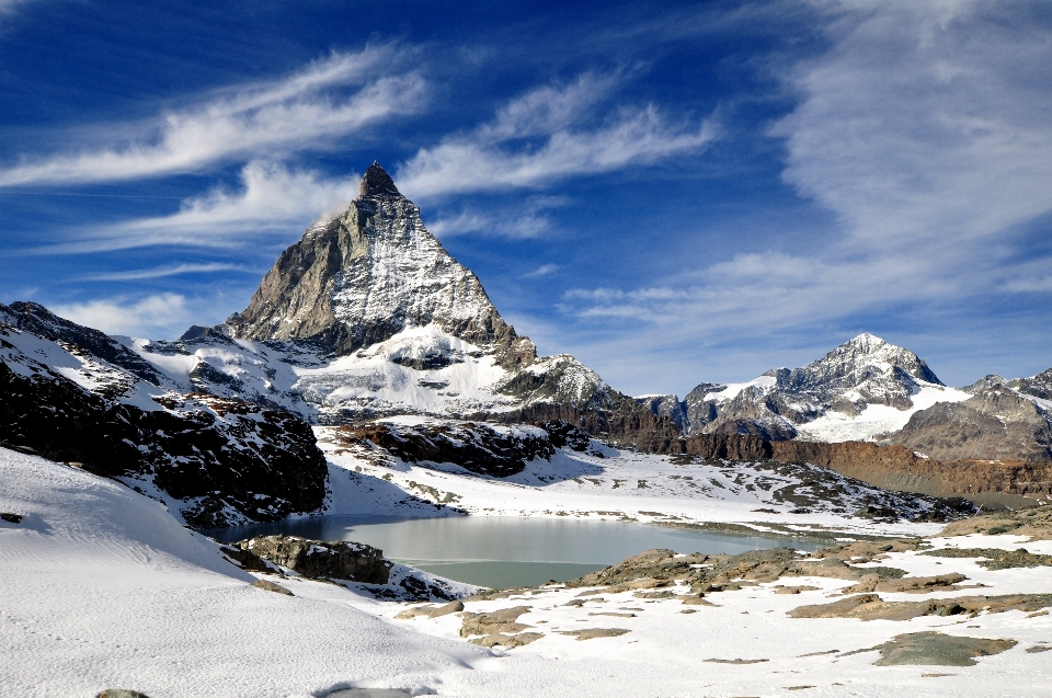 Landschaft natur berg schnee