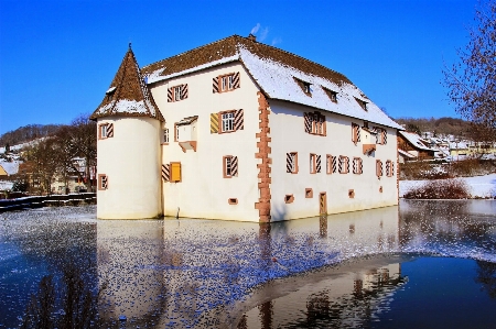 Water snow winter sky Photo