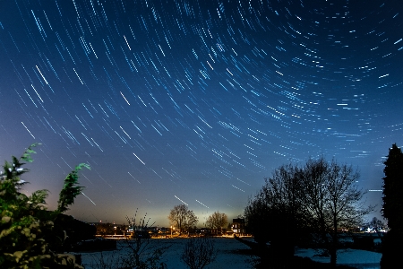 風景 空 夜 日光 写真