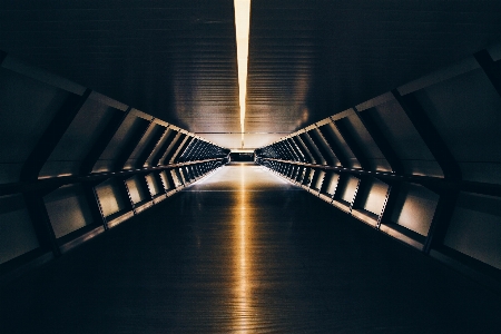 Light architecture tunnel walkway Photo