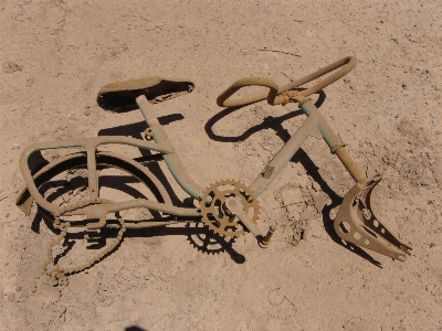 Wood old bicycle rust Photo