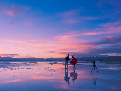 Strand meer ozean horizont Foto