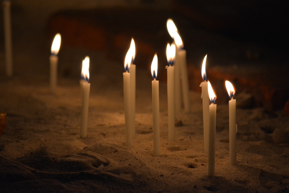 Lumière nuit flamme feu