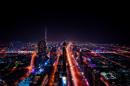 Landscape architecture skyline night Photo