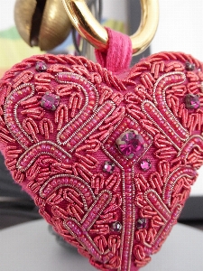 Heart pattern red pink Photo