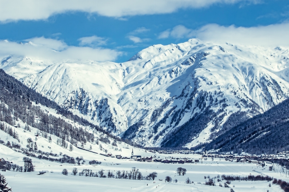 風景 自然 山 雪