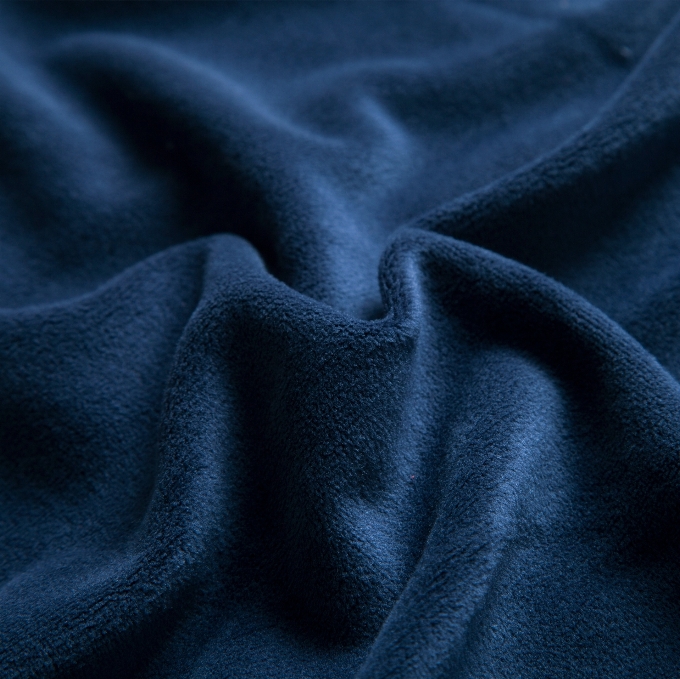 Blue wool material fabric