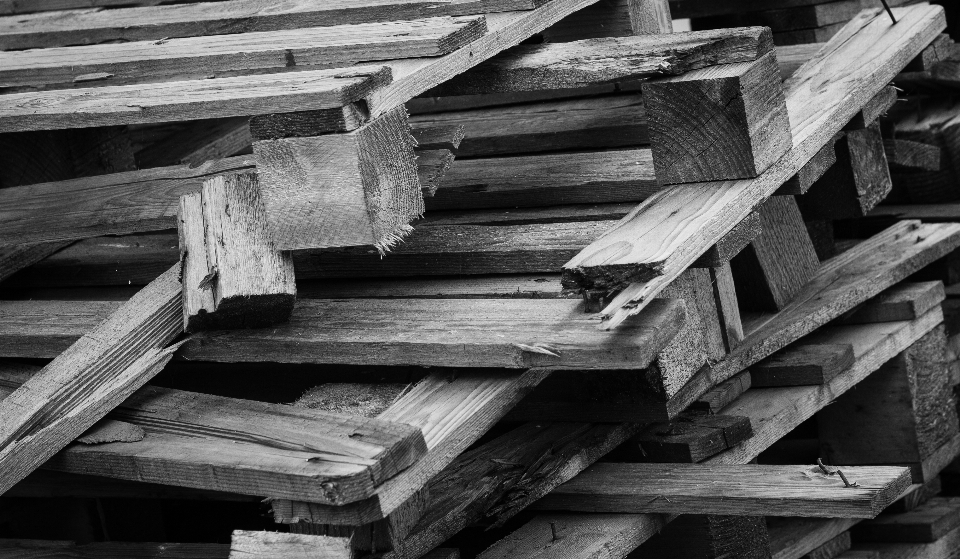 Work black and white structure wood