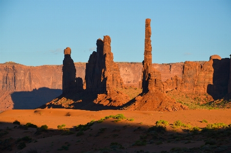 Landscape sand rock sunset Photo