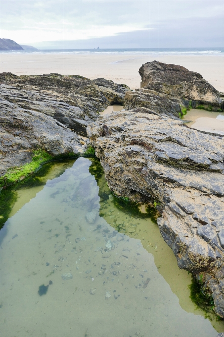 Beach landscape sea coast